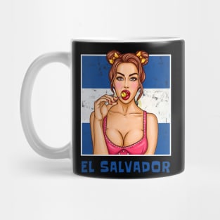 Proud El Salvador Flag, El Salvador gift heritage, Salvadorian girl Boy Friend Salvadoreño Mug